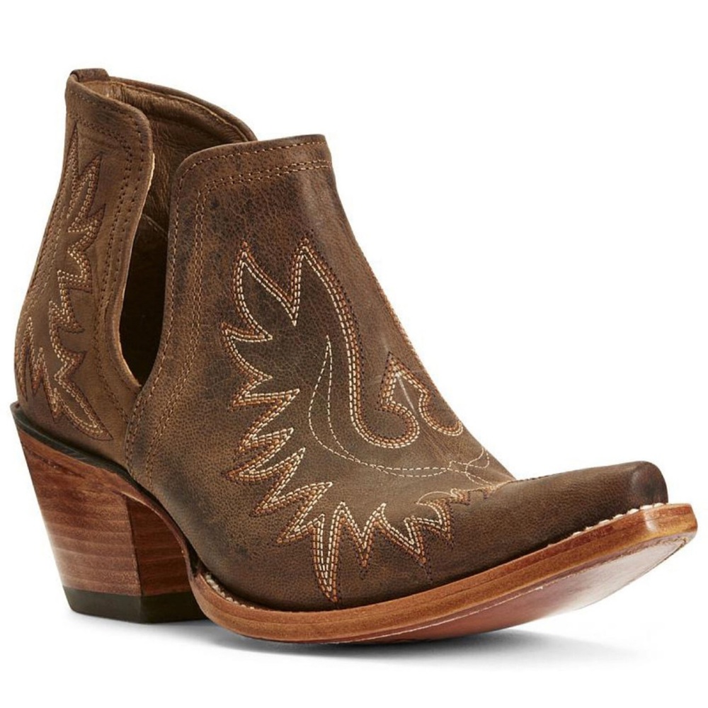 ARIAT WOMEN'S DIXON WEATHERED WESTERN BOOTIES - SNIP TOE